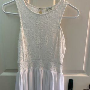 White half lace dress